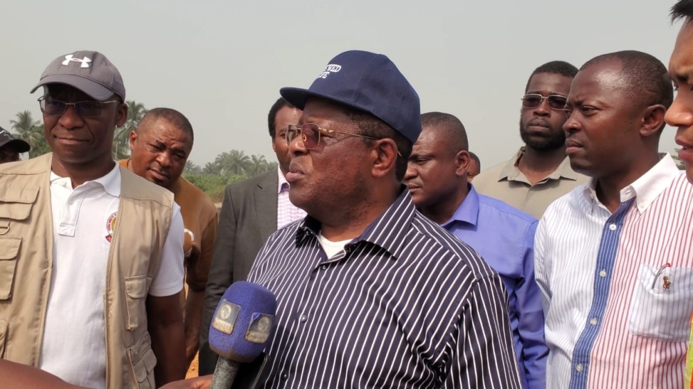 Minister of Works, Sen Umahi  inspects the 56.10 kilometers Enugu-Port Harcourt Dual Carriageway under reconstruction in Abia State and the 15 kilometers Eleme to Onne Junction in East West Road Section 3, comprising of 3 lanes each in Port Harcourt, Rivers State