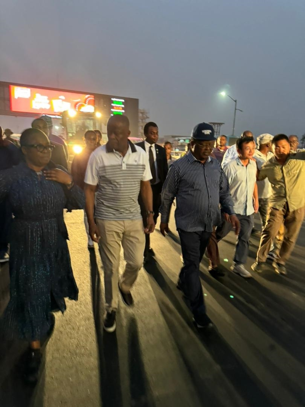 Honourable Minister of Works, Sen. Engr. Nweze David Umahi, CON, and his counterpart, the Minister of Finance and Coordinating Minister of the Economy, Chief Wale Edun