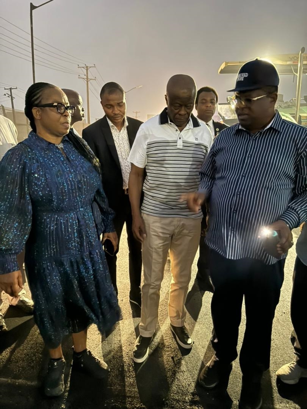 Honourable Minister of Works, Sen. Engr. Nweze David Umahi, CON, and his counterpart, the Minister of Finance and Coordinating Minister of the Economy, Chief Wale Edun