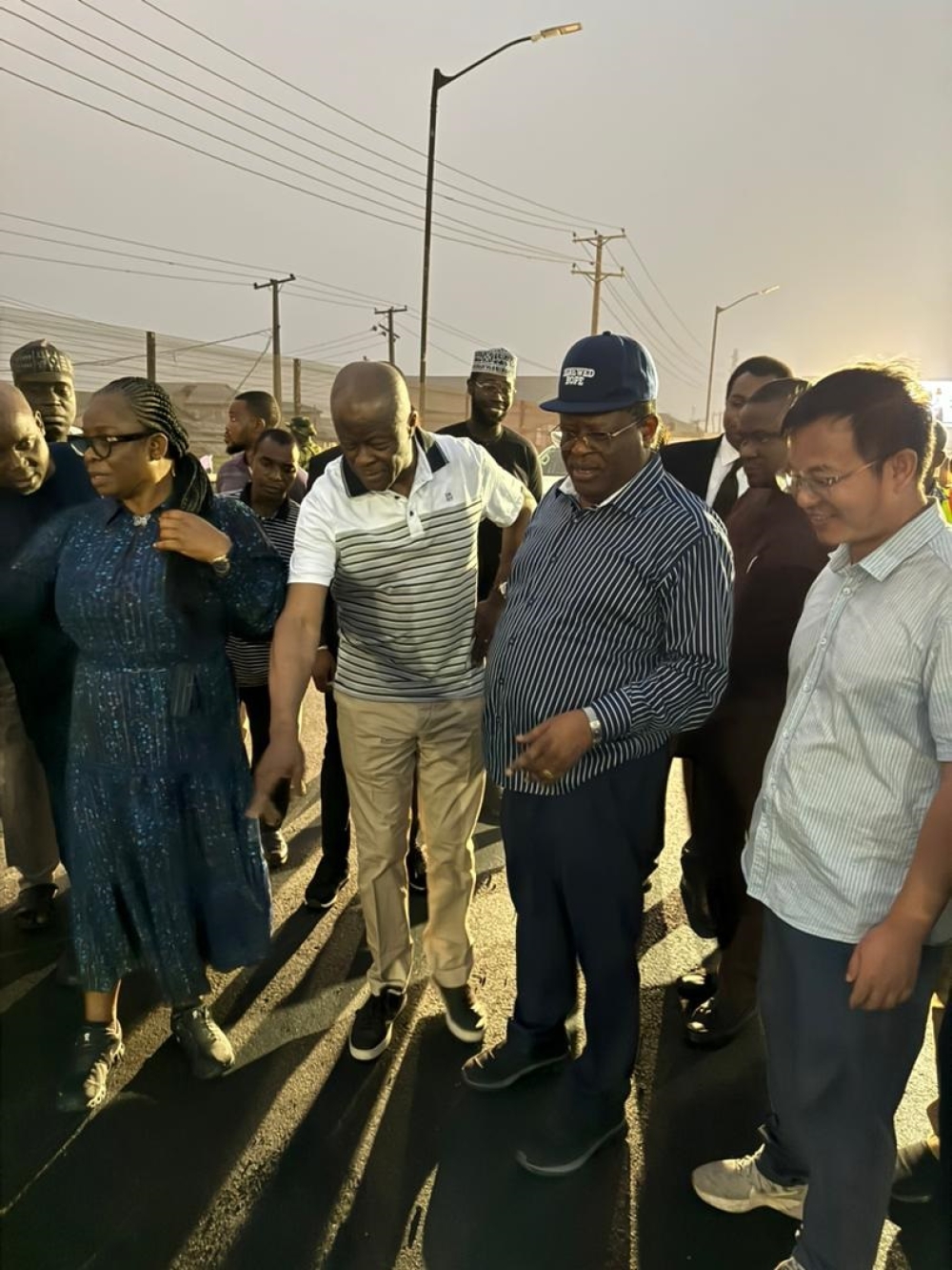 Honourable Minister of Works, Sen. Engr. Nweze David Umahi, CON, and his counterpart, the Minister of Finance and Coordinating Minister of the Economy, Chief Wale Edun