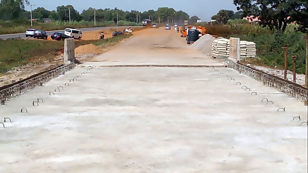 View on completion of theÂ emergencyÂ repair works on the collapsed deck slab of Jaji Bridge along Kaduna - Zaria road commissioned by the Federal Ministry of Power, Works and Housing in Kaduna State recently.Â 