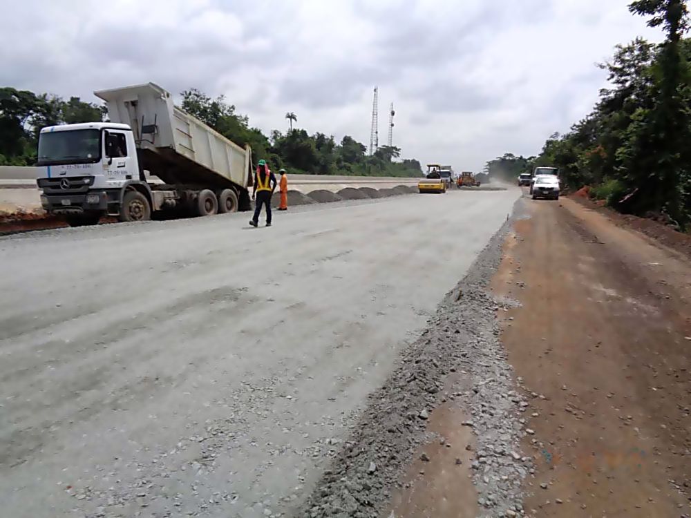 Work in Progress... Personnel of theÂ Reynolds Construction Company Nigeria Limited, working on the Rehabilitation, Reconstruction and Expansion of Lagos - Ibadan Â Expressway Section ll (Shagamu-lbadan).Â 