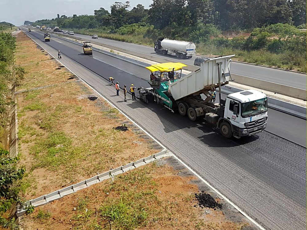 Work in Progress... Personnel of theÂ Reynolds Construction Company Nigeria Limited, working on the Rehabilitation, Reconstruction and Expansion of Lagos - Ibadan Â Expressway Section ll (Shagamu-lbadan).Â 